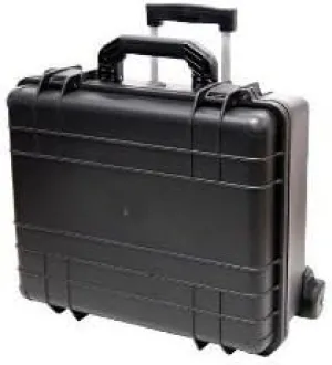 T.z 7-Bottle Wheeled Wine Case, Molded Polypropylene, Black, One Size