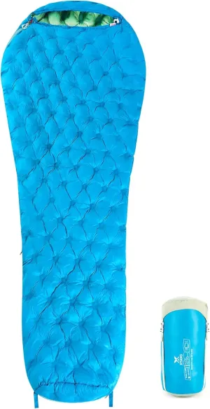 Ultralight Down Sleeping Bag for Adults, 32-55F 3 Season 650 Fill Down, Lightweight Compact Mummy Backpacking Sleeping Bag for Outdoor Camping and Hiking, Compressible -MFH500