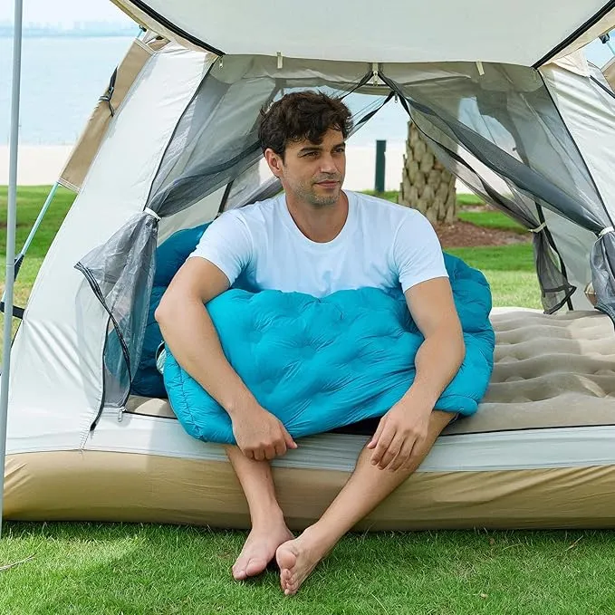 Ultralight Down Sleeping Bag for Adults, 32-55F 3 Season 650 Fill Down, Lightweight Compact Mummy Backpacking Sleeping Bag for Outdoor Camping and Hiking, Compressible -MFH500