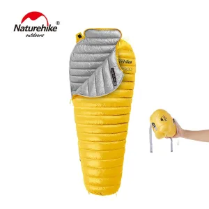 Ultralight Outdoor  White Goose Down Mummy Sleeping Bag  Comfortable Temperature 5°C - 0°C