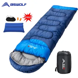 Ultralight Waterproof 4 Season Warm Envelope Sleeping Bag for Camping, Traveling, and Hiking
