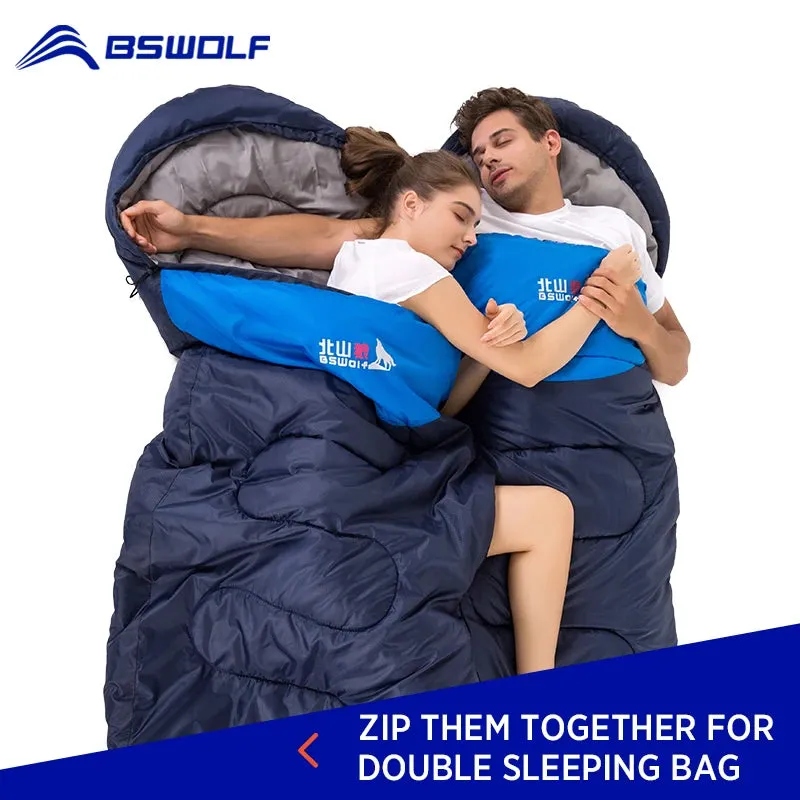 Ultralight Waterproof 4 Season Warm Envelope Sleeping Bag for Camping, Traveling, and Hiking
