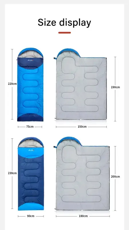 Ultralight Waterproof Winter Warm Envelope Sleeping Bag