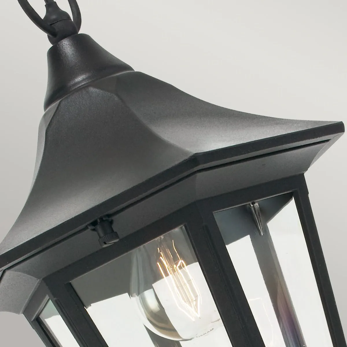 Valencia 1 Light Chain Lantern | Black