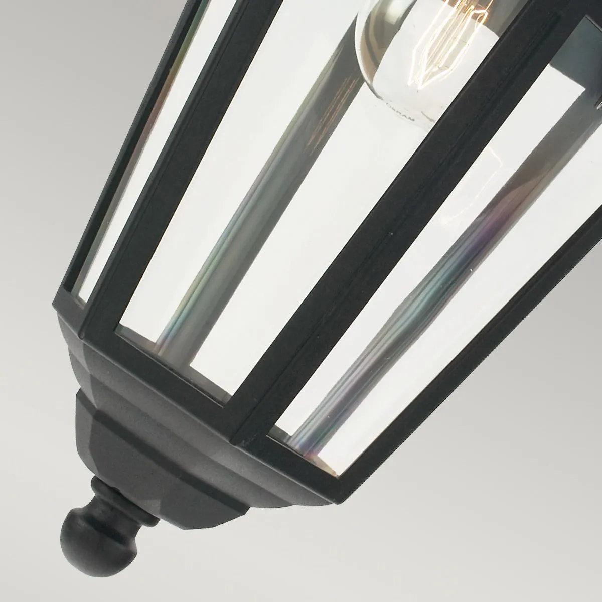 Valencia 1 Light Chain Lantern | Black