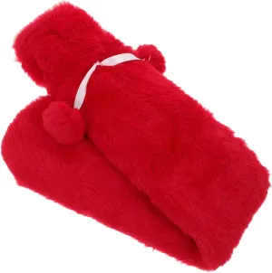 VALICLUD Strip Hot Water Bottle with Plush Cover Refillable Warm Water Bag for Winter for Belly and Shoulder Relief Safe Rubber Plush Materials All Around Warmth