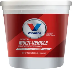 Valvoline Multi-Vehicle High Temperature Red Grease 4 LB Tub