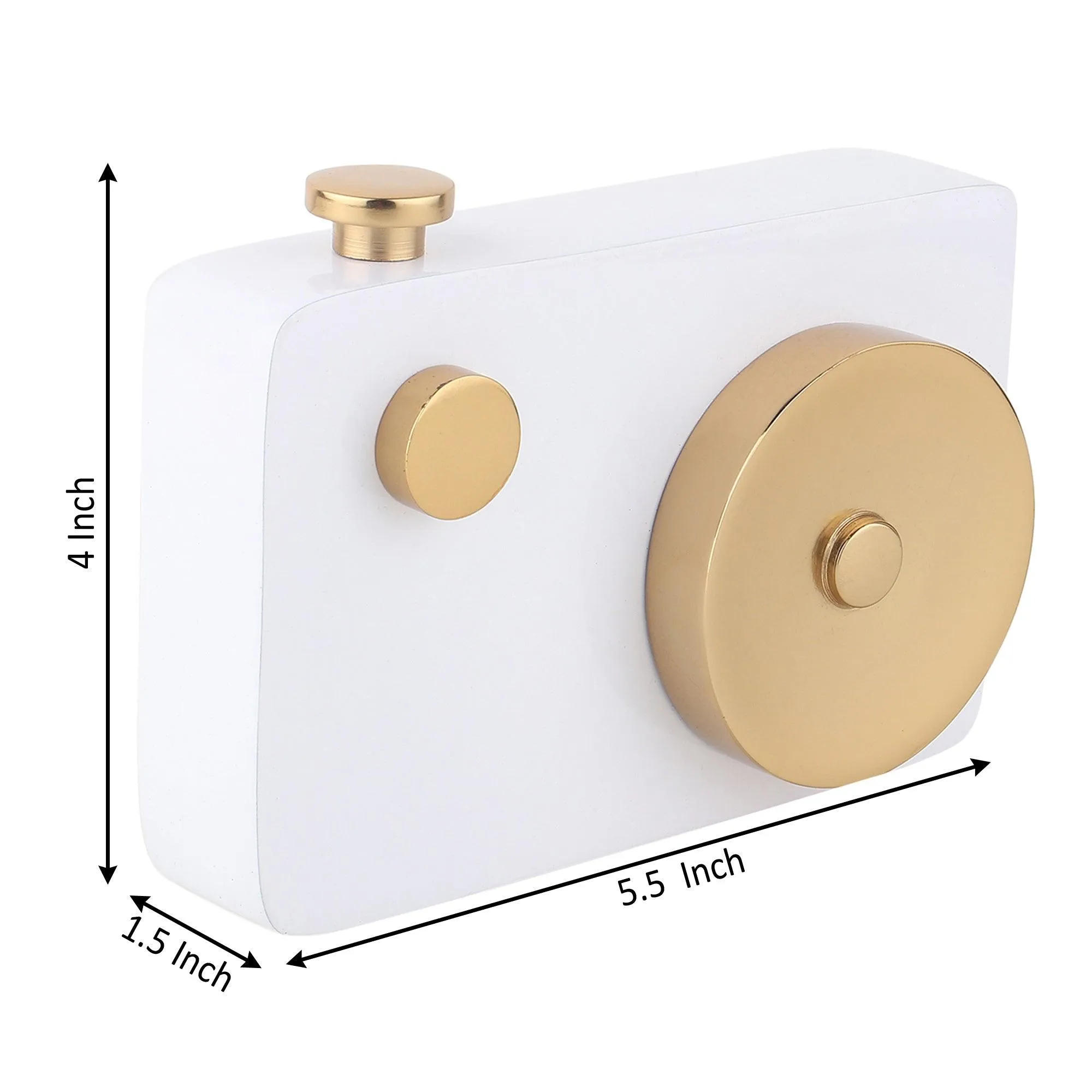 Vintage Shutter Charm In Gold