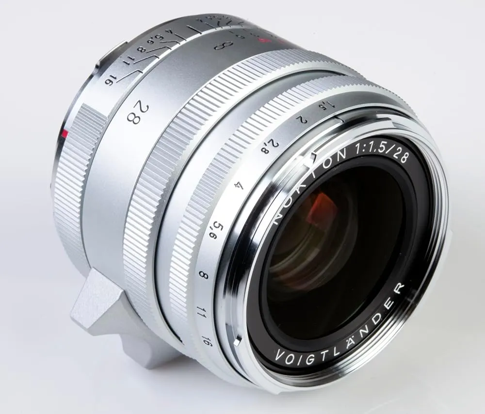 Voigtländer Voigtlander VM 28mm f/1.5 Nokton Asph Type I Matte Silver