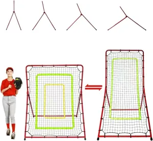Volleyball Baseball Rebounder Net,Football and Softball Rebound net，2-in-1 Baseball Rebound net, 2 Sizes in Any Combination, Easy Quick Setup,It is an Ideal Choice for Training Various Ball Sports.