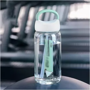 Water Jug Water Bottles with Straw Sports Water Bottle Plastic Water Bottles for Camping Hiking Travel Sports Outdoors Sport Bottle (Capacity : 1500ml, Color : White)