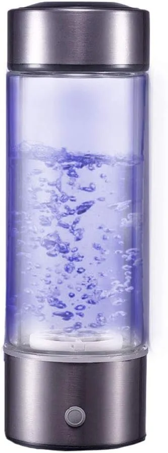 Water Purifiers, Portable Hydrogen Water Ionizer Bottle Maker Generator Rechargeable High Concentration Hydrogen Water Generator 1300-1600 PPB Adapter Mineral Water Bottle 430ML