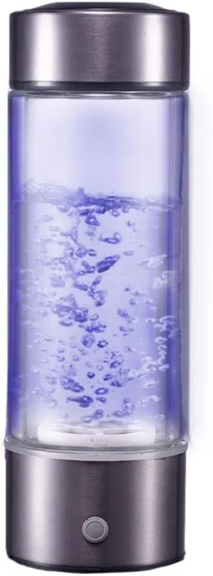 Water Purifiers, Portable Hydrogen Water Ionizer Bottle Maker Generator Rechargeable High Concentration Hydrogen Water Generator 1300-1600 PPB Adapter Mineral Water Bottle 430ML