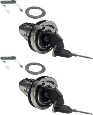 Weather Guard Replacement Truck Tool Box Push Button Locks (Features 2 Locks & Keys, Compatible with 7748-2PK)