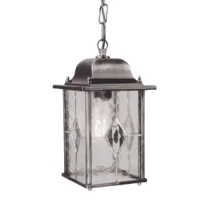 Wexford 1 Light Chain Lantern  | Black/Silver