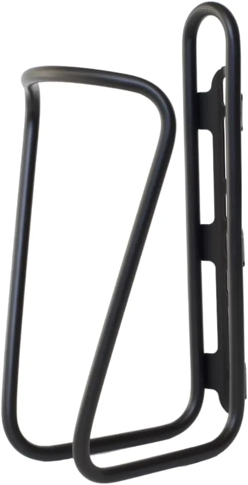 Widefoot LiterCage - Stainless Steel Bottle Cage for Large Bottles - Made in The USA (Black)