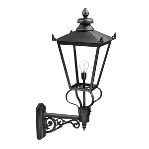 Wilmslow 1 Light Wall Lantern  | Black