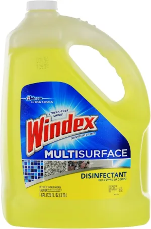 Windex Disinfectant Multisurface All-Purpose Cleaner Refill 1 Gallon- Citrus Scent