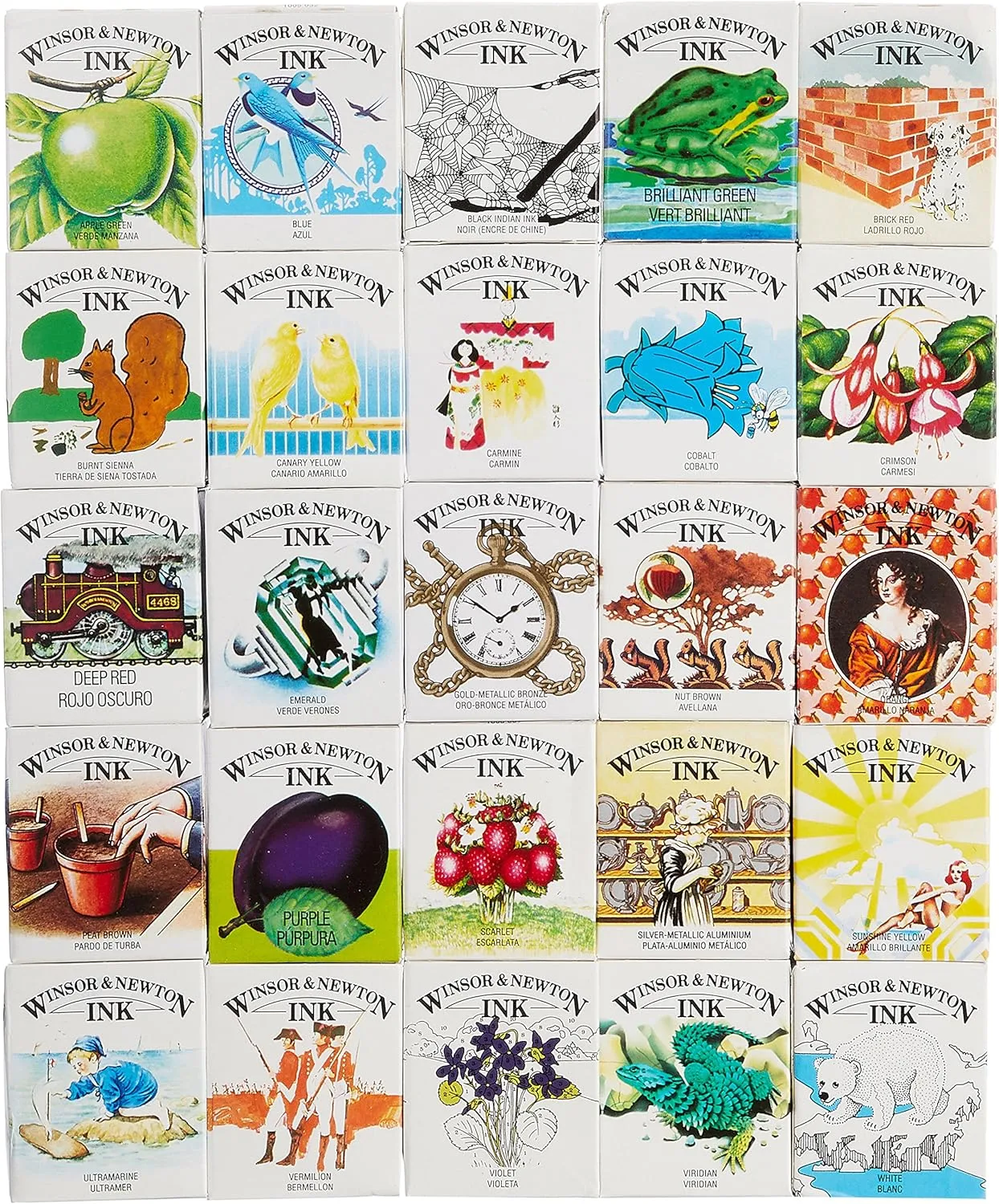 Windsor & Newton Drawing Ink 14ML 25C Set (Japan Import)