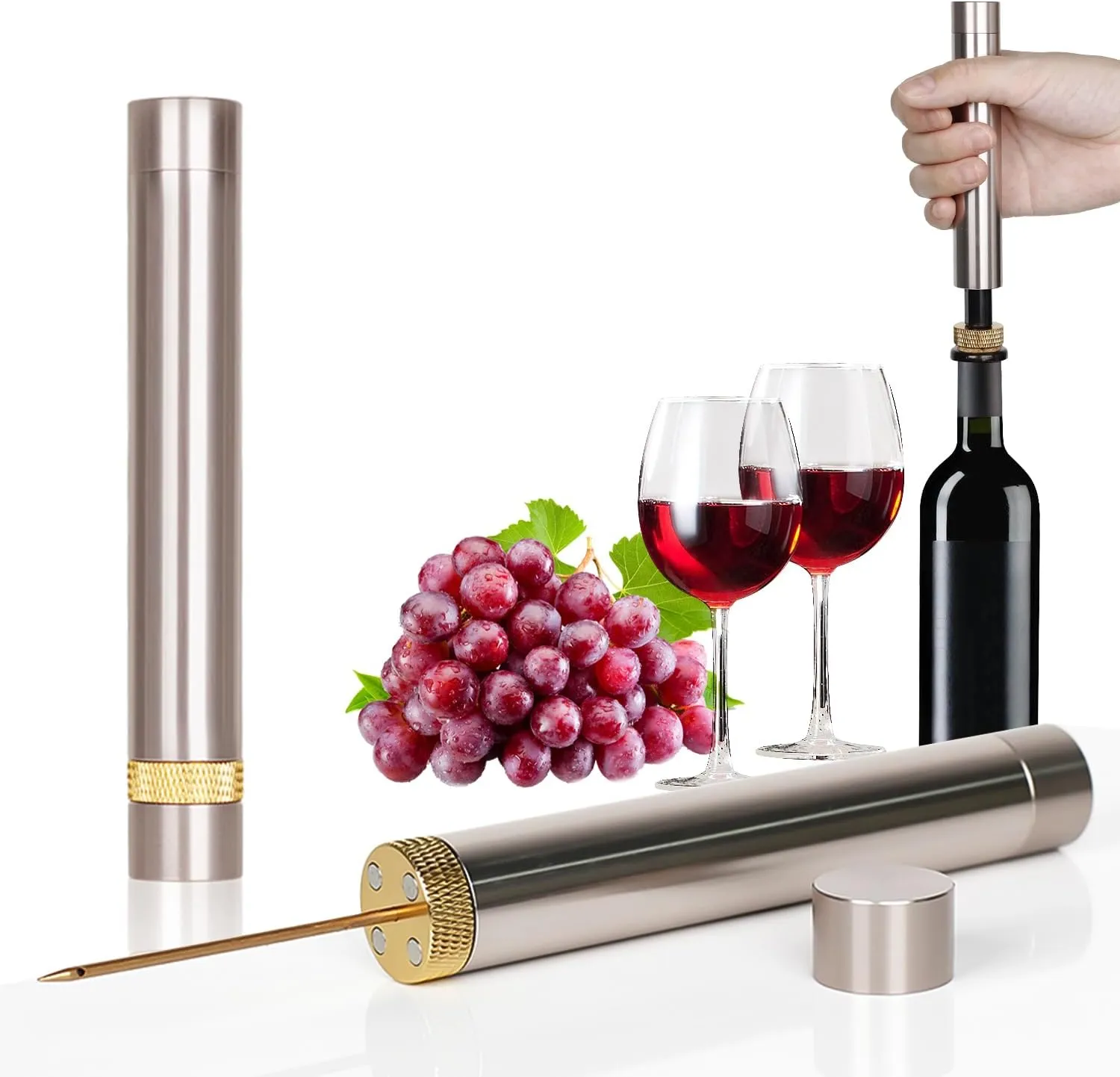 Wine Opener Air Pressure Wine Bottle Opener,Portable Wine Opener for Home, Restaurant, Party, Travel, Camping, for Wine Lover
