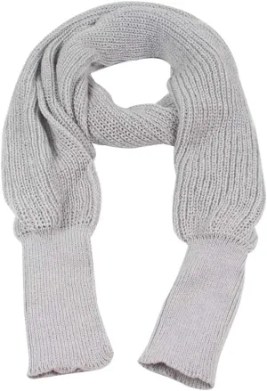 Women Autumn Winter Scarf Wrap Sweater Multi-Use Knitted wrap scarf with sleeves