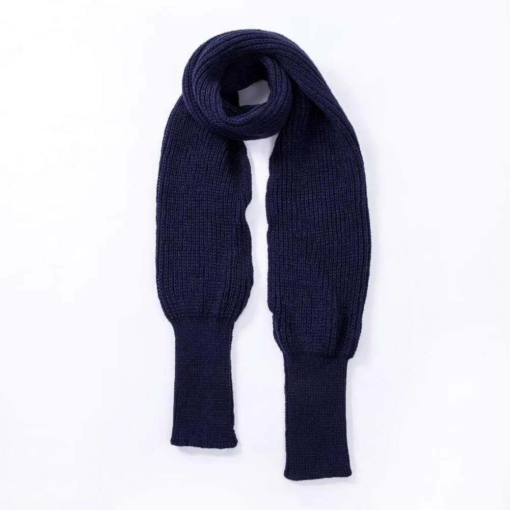 Women Autumn Winter Scarf Wrap Sweater Multi-Use Knitted wrap scarf with sleeves