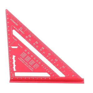 Woodworking Aluminum Alloy Electrophoretic Paint C Sc Carpenter Red Woodworking TriangleWoodworking Measu Carpenter SquareWoodworking Measu RulerWoodworking Measu (Red)