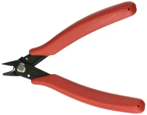 Xcelite 175MBK General-purpose Shearcutter, Diagonal, Flush Jaw, 5" Length, 3/4" Jaw Length, Red Grip Handle