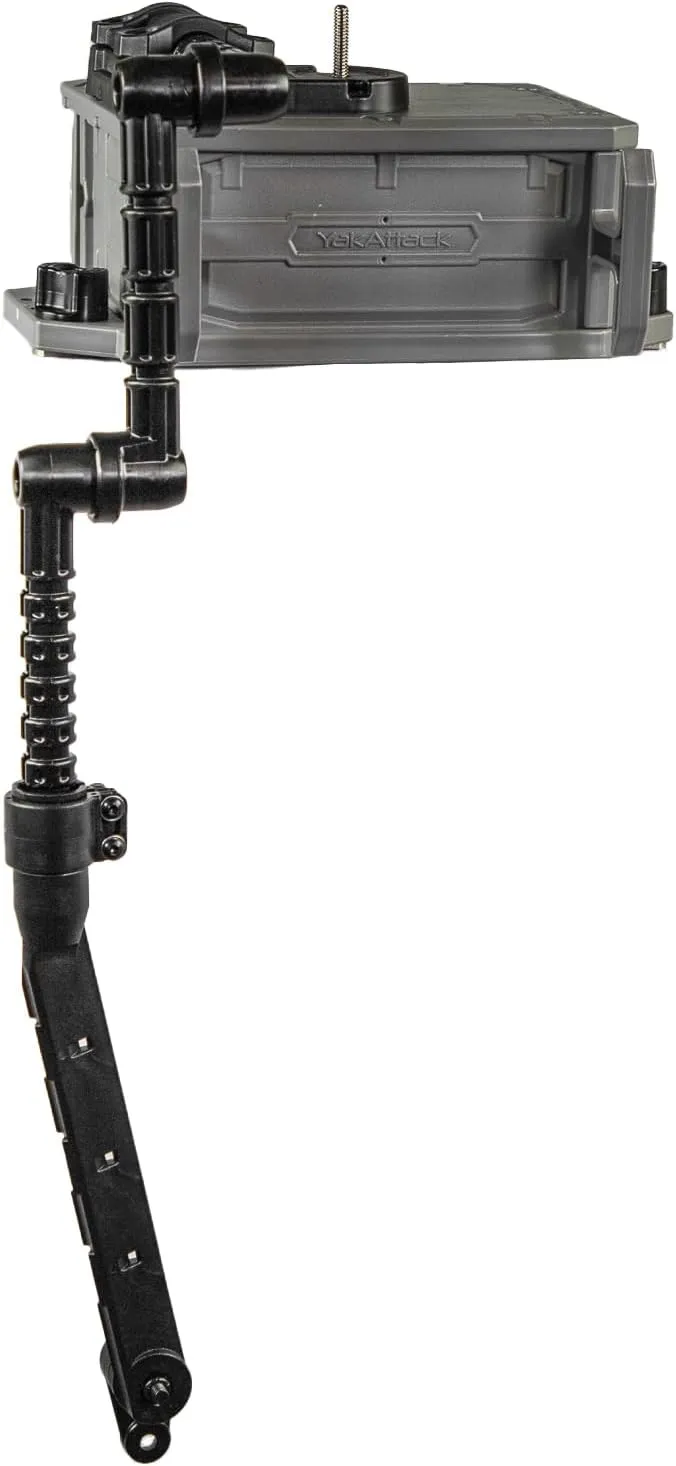 YakAttack CellBlok Battery Box & Switchblade Transducer Arm Combo - Color Options | USA Made | Kayak Fish Finder Mounting | Compact & Tool-Free Install | Track Compatible | Universal Kayak Accessory