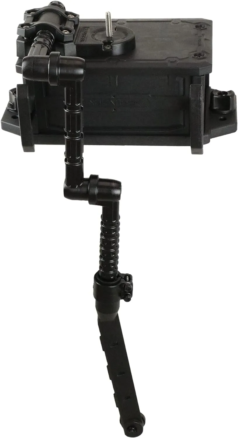 YakAttack CellBlok Battery Box & Switchblade Transducer Arm Combo - Color Options | USA Made | Kayak Fish Finder Mounting | Compact & Tool-Free Install | Track Compatible | Universal Kayak Accessory