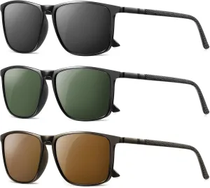 YDAOWKN Polarized Sunglasses for Men Lightweight Frame with UV Protection for Driving Fishing Golf