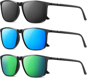 YDAOWKN Polarized Sunglasses for Men Lightweight Frame with UV Protection for Driving Fishing Golf