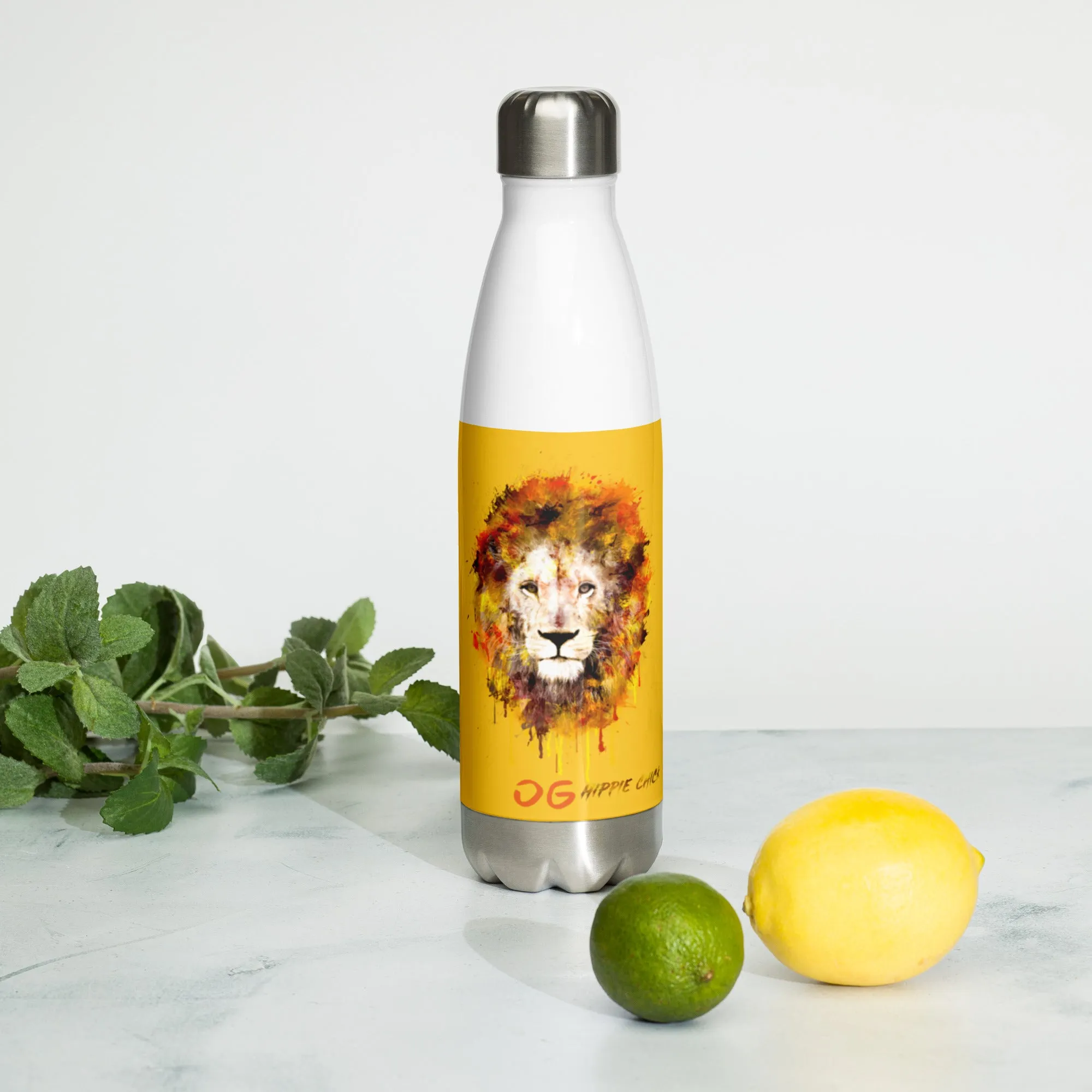Yellow Stainless Steel Water Bottle
