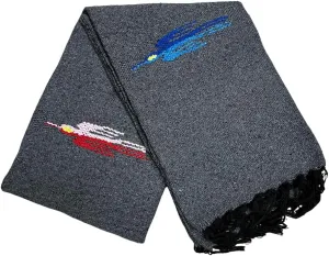 Yoga Blanket - Thick Mexican Thunderbird Blanket - Handmade and Made for Yoga!