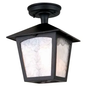 York 1 Light Porch Lantern | Black