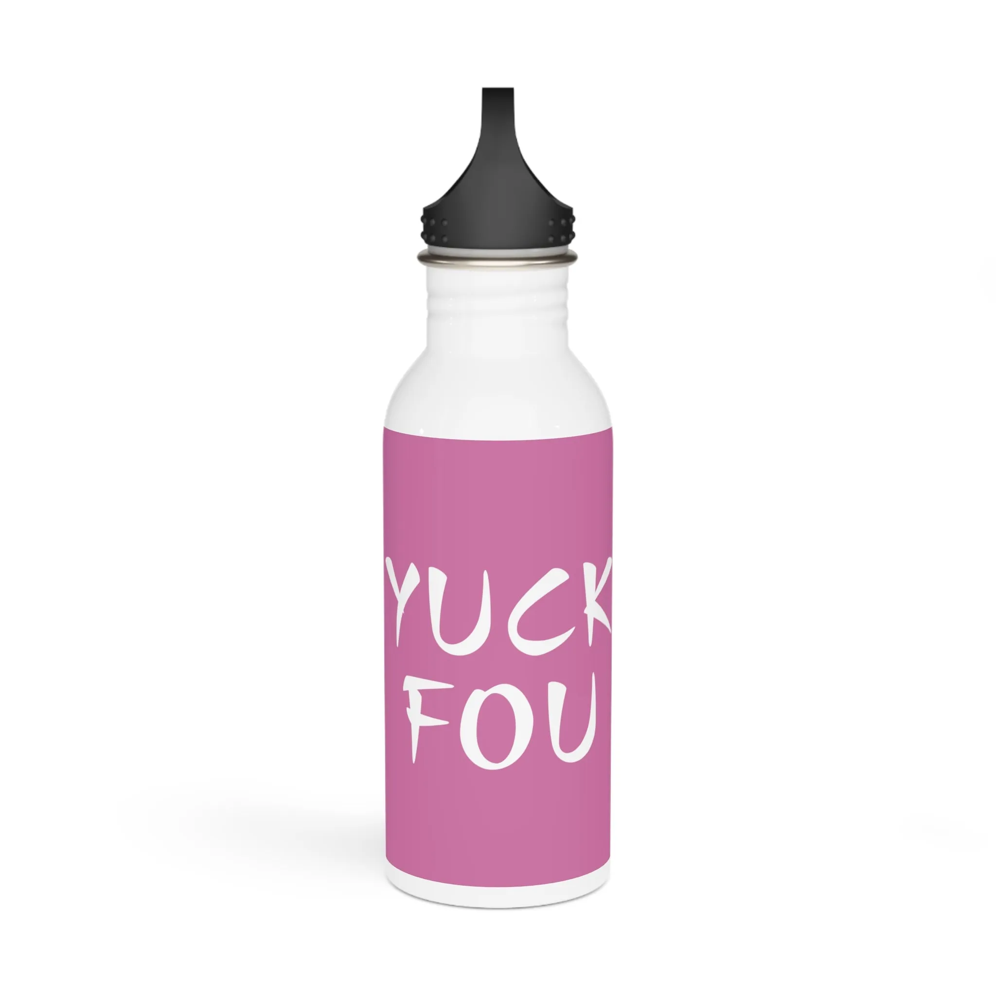 Yuck Fou Stylish Stainless Steel Water Bottle - Eco-Friendly, Durable, Perfect for On-the-Go - Pink