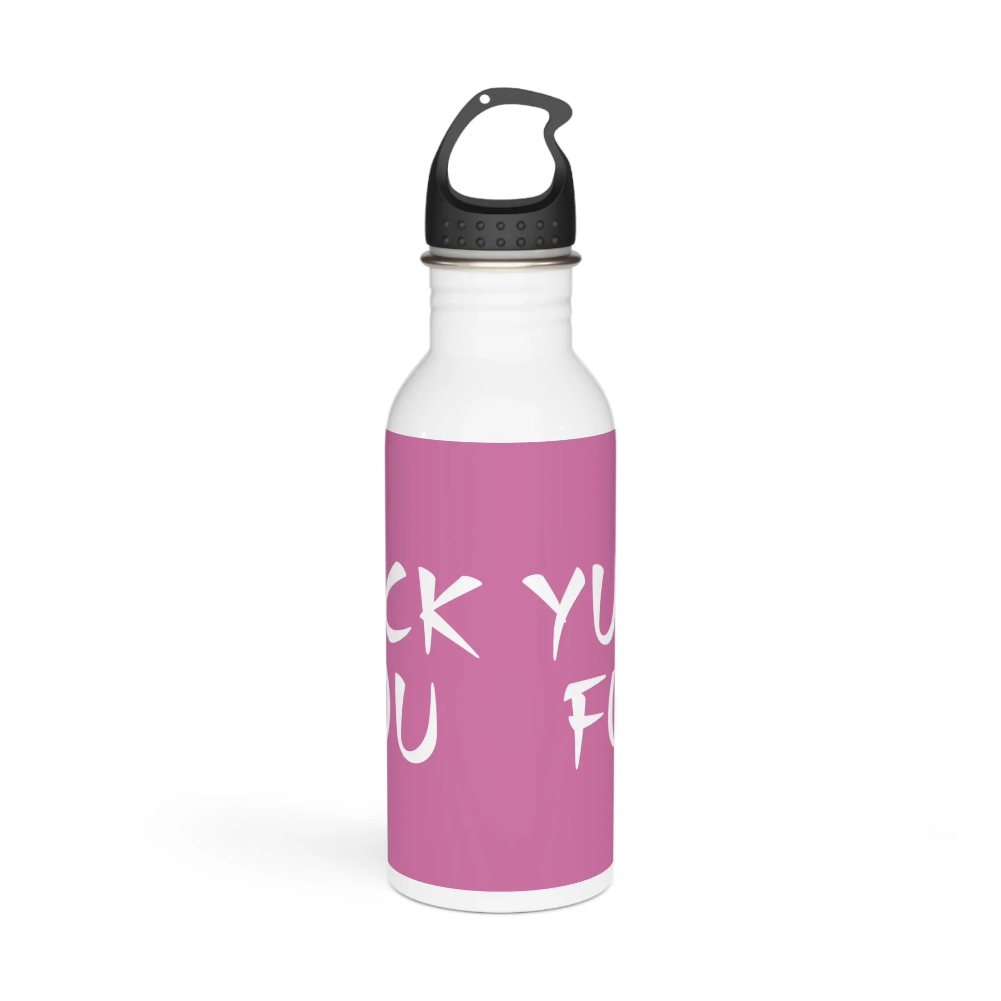 Yuck Fou Stylish Stainless Steel Water Bottle - Eco-Friendly, Durable, Perfect for On-the-Go - Pink
