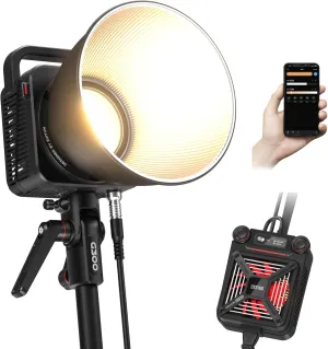 ZHIYUN Molus G300 300W COB Video Light with Bowens Mount, 2700K-6500K Built-in 14 Lighting Effects, Support APP Control