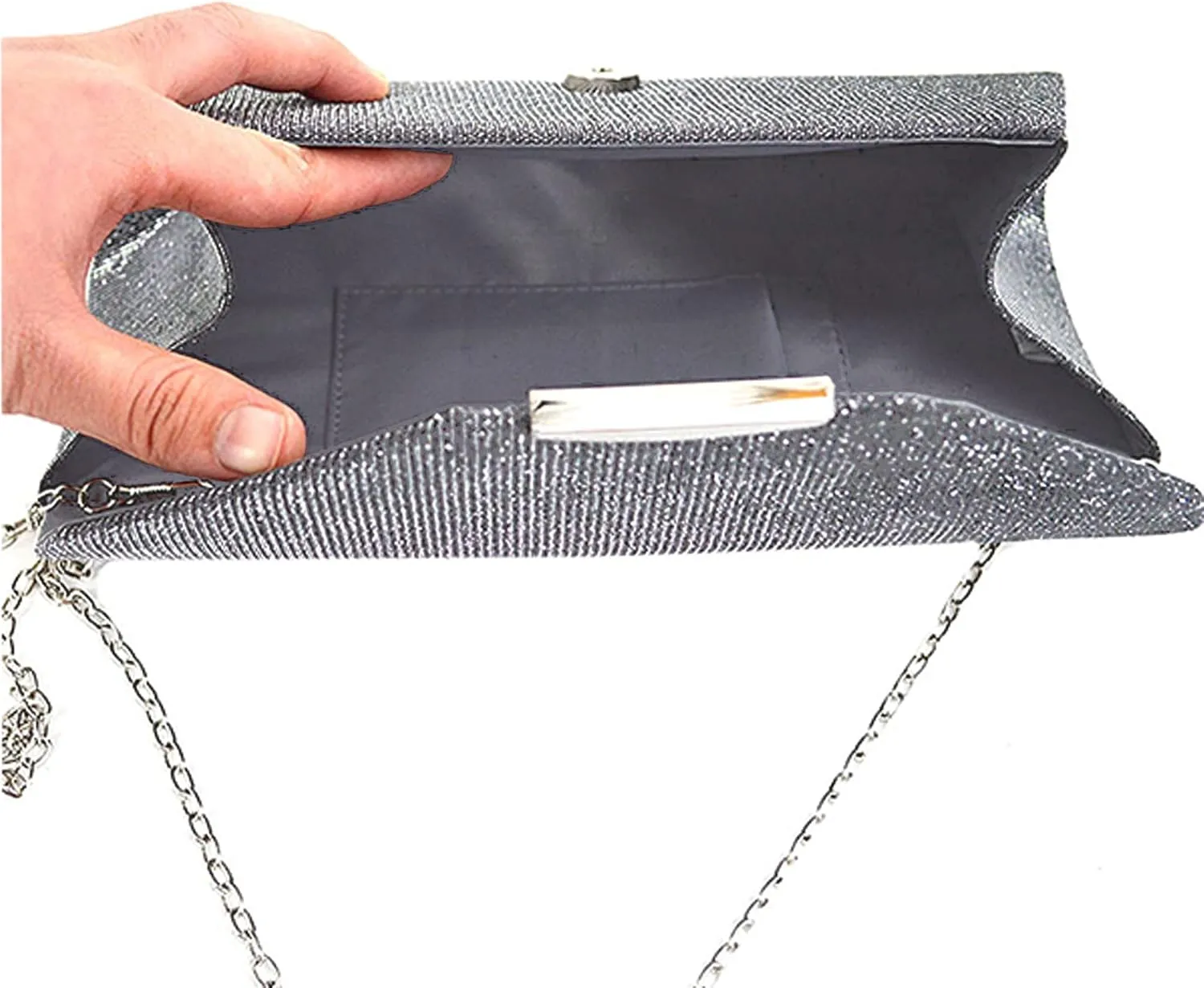 ZLMBAGUS Evening Clutch Purse Bag Party Prom Wedding Envelope Crossbody Handbags