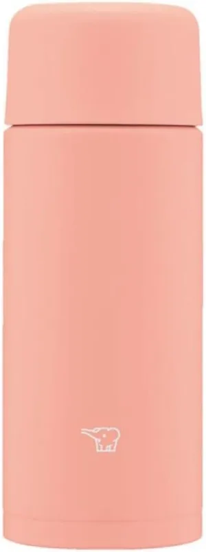 Zojirushi SM-MA25-PM Water Bottle, Seamless Stopper, Small Capacity, 8.5 fl oz (250 ml), Screw, Stainless Steel Mug, Dahlia Pink, Integrated Washer and Washer, Easy to Clean, Only 2 Pieces