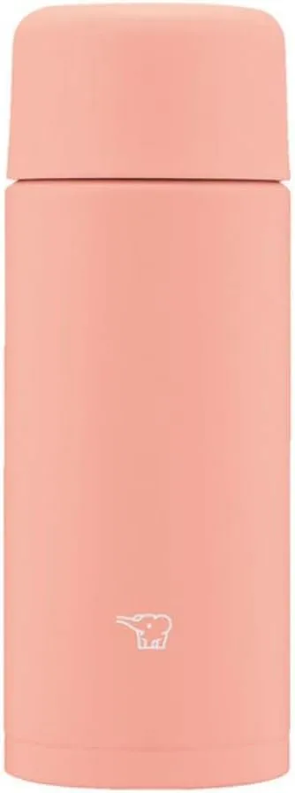 Zojirushi SM-MA25-PM Water Bottle, Seamless Stopper, Small Capacity, 8.5 fl oz (250 ml), Screw, Stainless Steel Mug, Dahlia Pink, Integrated Washer and Washer, Easy to Clean, Only 2 Pieces