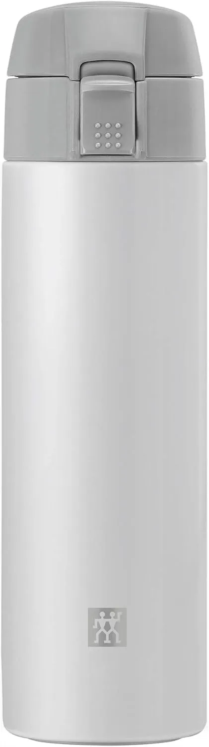 ZWILLING Thermo Travel Bottle, 15.2 oz, Silver-White